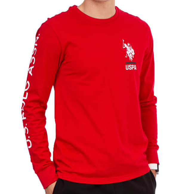 Longsleeve Męski U.S. POLO ASSN. 11C022 Czerwony