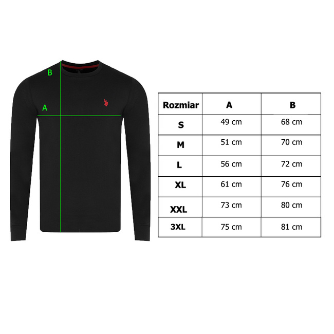 Longsleeve Męski U.S. POLO ASSN. 11C022 Szary