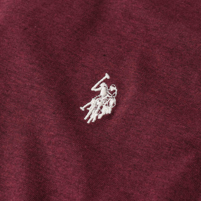 Longsleeve U.S. POLO ASSN. 11C022 98826 Bordowy