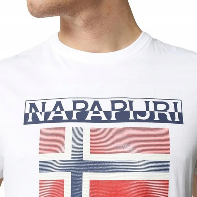 Napapijri T-Shirt Meski NP0A4F7C0021 Biały