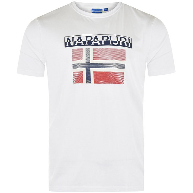 Napapijri T-Shirt Meski NP0A4F7C0021 Biały