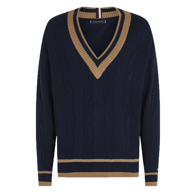 Sweter TOMMY HILFIGER MW0MW31012 Granatowy