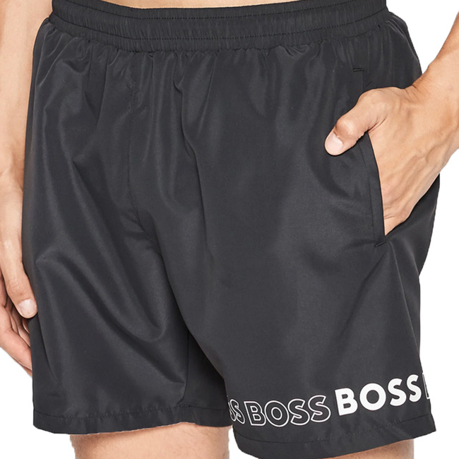 Szorty Kąpielówki HUGO BOSS Dolphin 50469590 Czarne