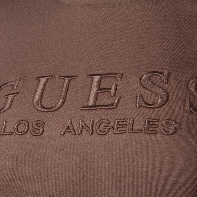 T-Shirt Damski GUESS Logo M1RI28 J1311 Brązowy