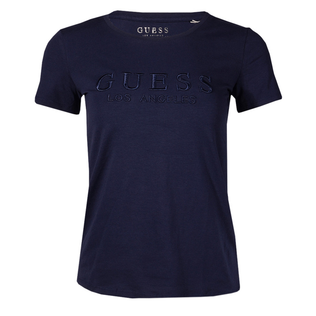 T-Shirt Damski GUESS Logo M1RI28 J1311 Granatowy