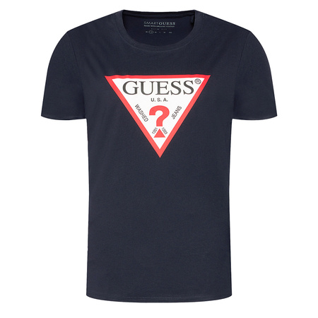 T-Shirt Meski GUESS Orginal M1RI71 I3Z11 Granatowy