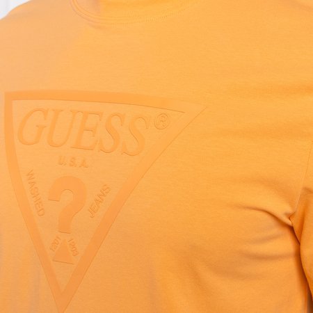 T-Shirt Męski Guess U1GA06 J1311 Pomarańczowy