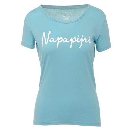 T-shirt Damski NAPAPIJRI Sapula N0YHPD I77 Turkusowy