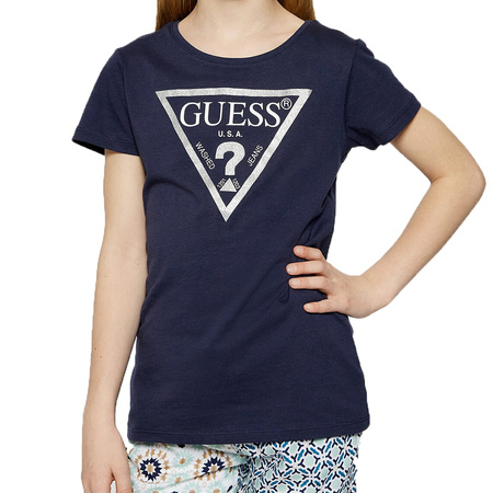 T-shirt Dziecięcy GUESS Core J73I56 K5M20 Granatowy