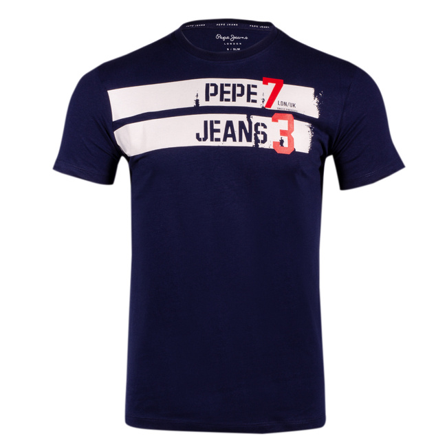 T-shirt Męski PEPE JEANS Color front flag PM509196