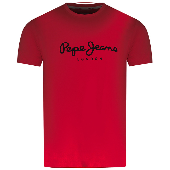 T-shirt Męski PEPE JEANS Oldwive PM508942 Malinowy