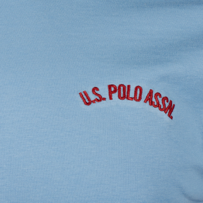 T-shirt Męski U.S. POLO ASSN. Logo US16467 Błękitny