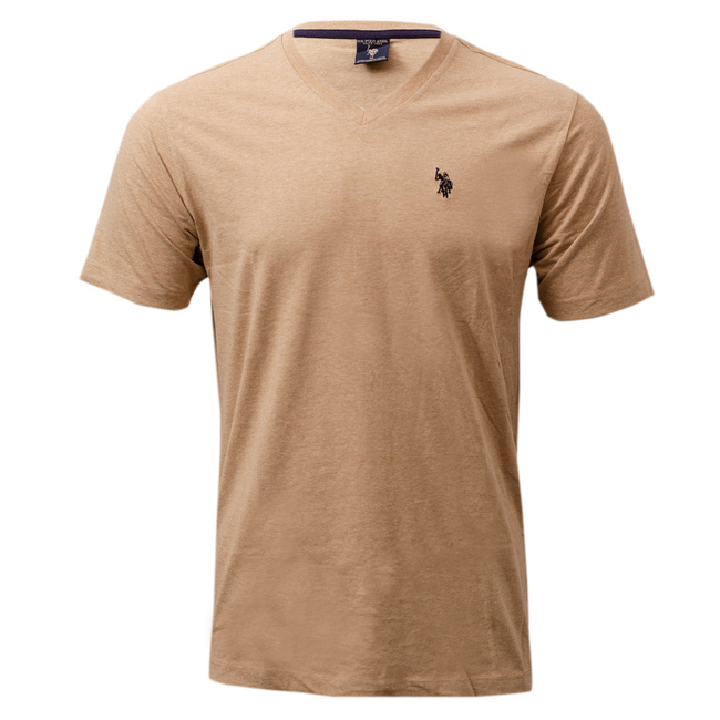 T-shirt Męski U.S. POLO ASSN. US16467 Beżowy