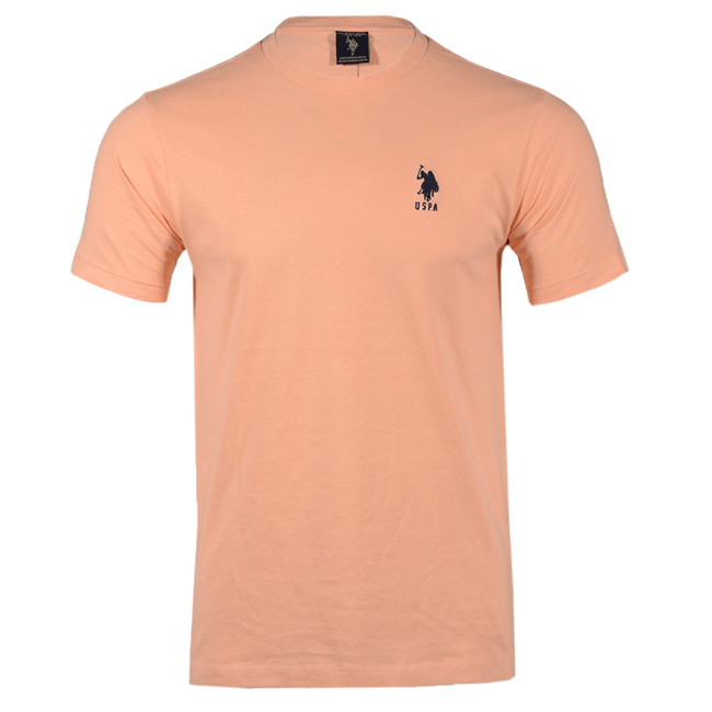 T-shirt Męski U.S. POLO ASSN. US16467 Brzoskwiniowy