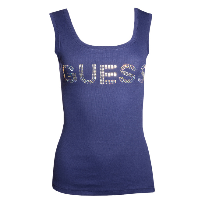 Top Damski GUESS Tank W1RI28 J1311 Granatowy