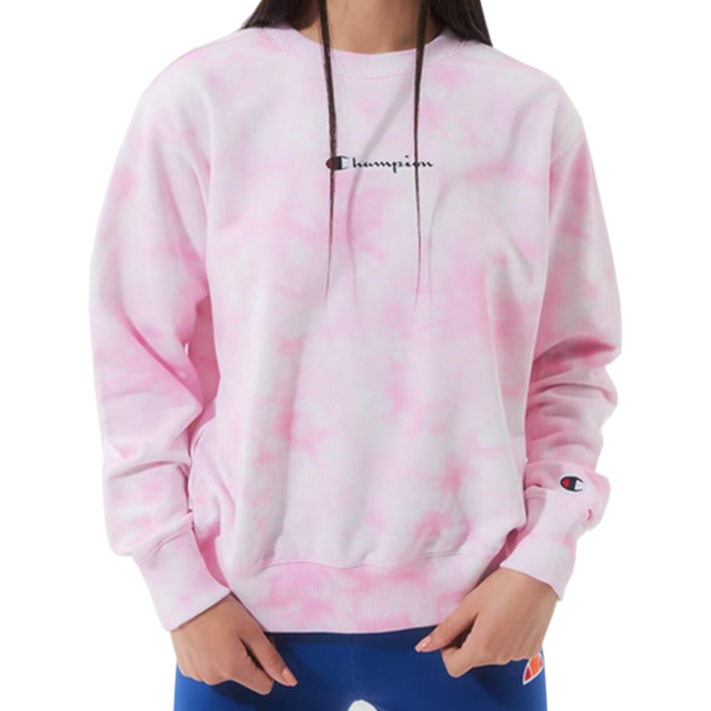 Bluza CHAMPION Tie Dye Digital 113935 Różowa