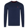 Longsleeve U.S. POLO ASSN. 11C022 98826 Granatowy