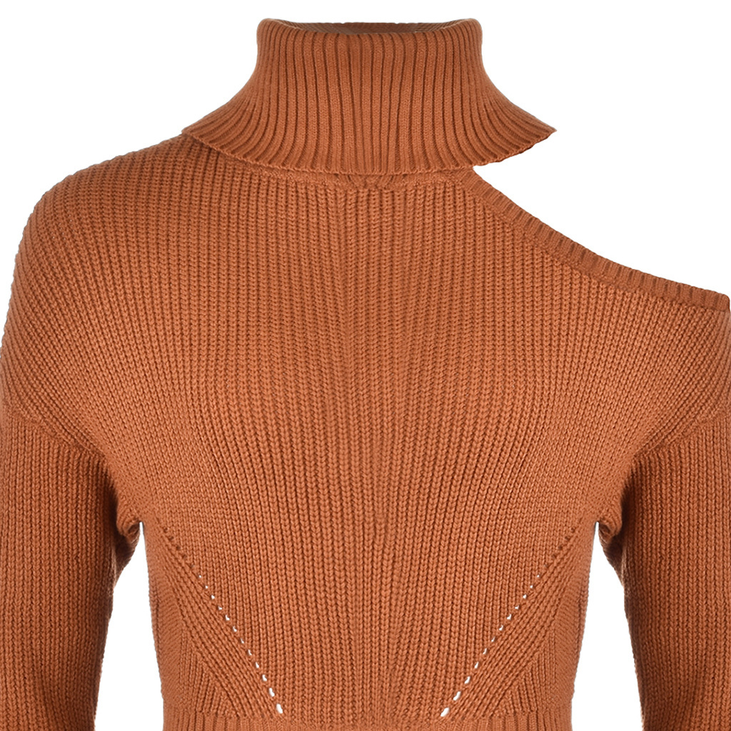 Sweter Golf Damski GUESS Gali Q1BR12 Z1S00 Brązowy