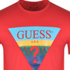 T-shirt Męski GUESS Logo M0BI99 J1300 Czerwony